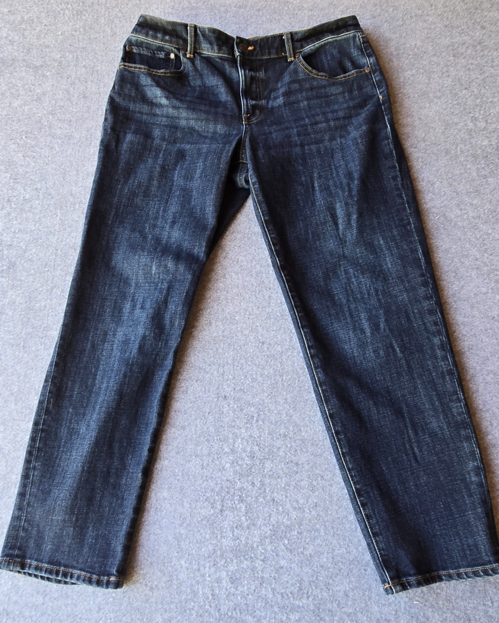 Talbots Women's Jeans Everyday Relaxed Corsica Wash Blue Straight Leg Size 12
